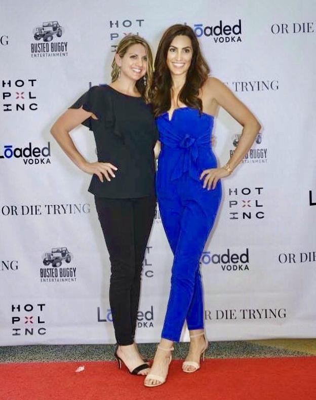 Robyn Neighbors and Nicole Butler at premier of "Or Die Trying"