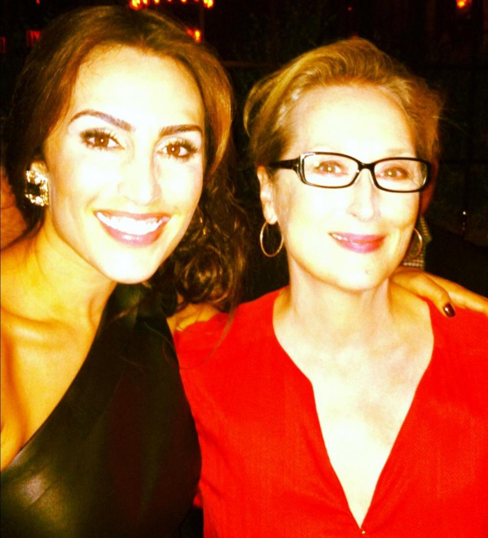 Meryl Streep and Nicole Butler at "Hope Springs" premier.